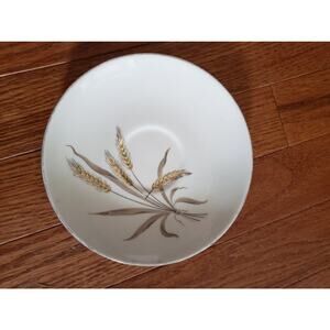 Cunningham & Pickett Wheat Spray Saucer (Some Wear To Gold Rim & Stamp Error)
